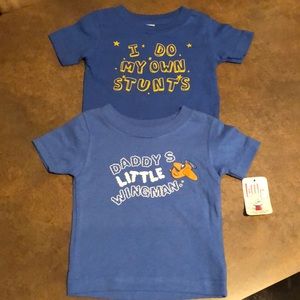 NWT Set of 2 Little Teez Toddler Tees